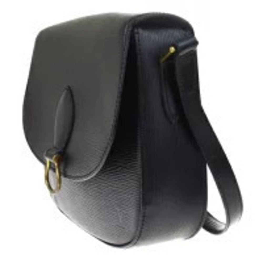 Louis Vuitton Epi Leather Shoulder Cloud Noir Black Bag Saint Black
